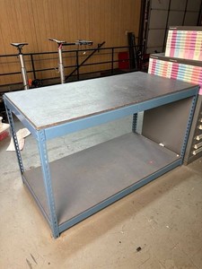 Packaging Table With Lower Shelf