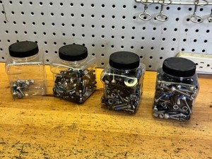 Bicycle Hardware Jars (Lot of 4)