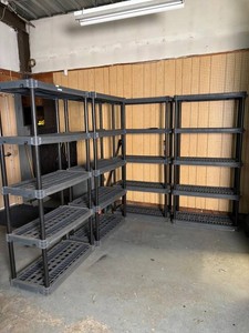 Plastic Storage Shelving Units (Lot of 4)