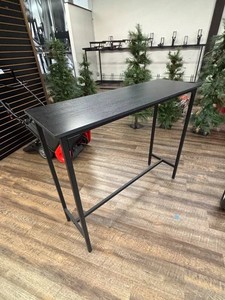 Black Rectangular Console Table