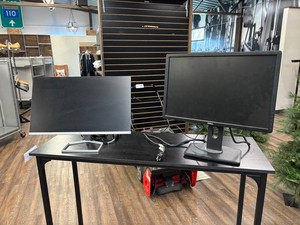 Dell P2213f & HP M24f Monitors (Lot of 2)