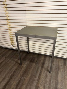 Gray Metal Side Table