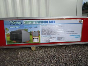 Future 12x20x9 Livestock Shelter