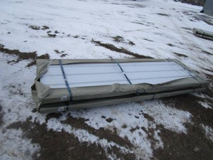 50pcs 3x10 Corrugated Steel White Color