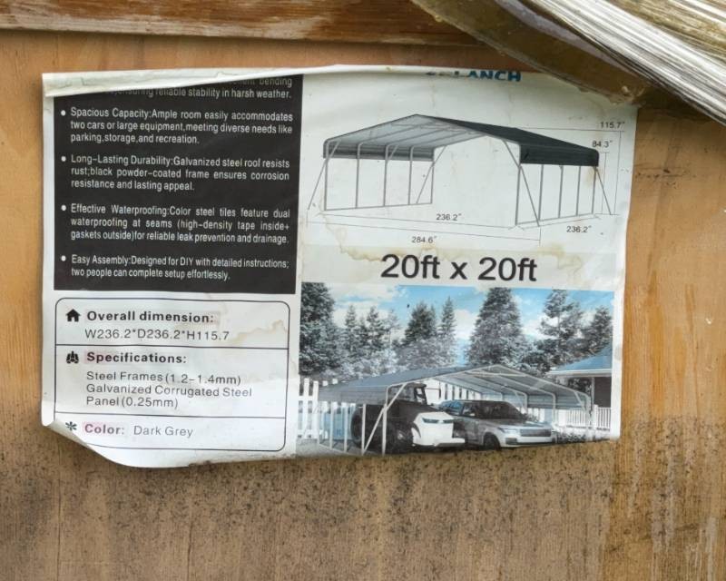 SDLANCH High End Carport 20 x 20 (SDLC2020)