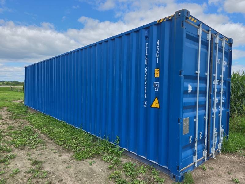 CICU6235992  40 Ft Shipping Container, Blue, One End Door, 40HC, Single Trip