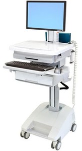 12694 - Ergotron SV32-91211 StyleView Portable Computer with Casters Adjustable Height for Sit or Stand Computing
