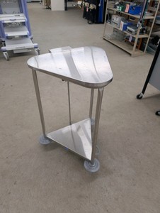 12694 - Generic Stainless Steel Triangular Laundry Hamper