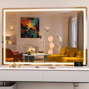 $285 Hasipu Lighted Vanity Mirror, 55.1x36