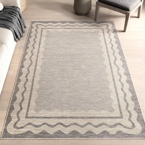 $113 nuLOOM Outdoor Area Rug, Light Grey
