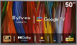 $1299 Sylvox 50 Outdoor TV 4K IP56 Dolby Vision