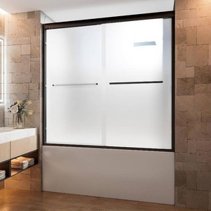 $320 Frosted Shower Door, 56-60W x 58H, 14 Glass