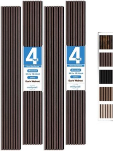 $190 Mollywell Wood Panels, Walnut, 4 Pcs