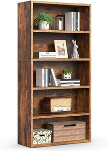 Sweetcrispy 5-Shelf Bookcase, 53 Tall