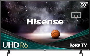 $304 Hisense 50 R6 4K Roku TV with Alexa