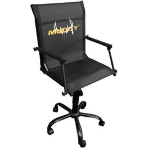 $156 Muddy Rolling Swivel Chair, Black