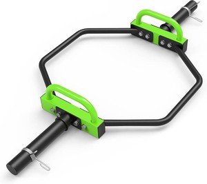 Hex Trap Bar 2-Inch Olympic Weightlifting Barbell,48.6 Deadlift Bar for Squats,Shrugs,Push-Ups,400Lbs Weight Capacit Suitable Home Gym Equipment Workouts for Beginners,Women,Men-New Version