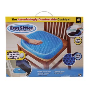 Egg Sitter Astonishingly Comfortable Seat Cushion Polyacrylamide Gel Core 1 pk