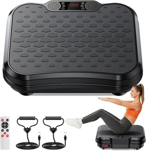 NXSCI Vibration Plate Exercise Machine  Vibrating Plate for Lymphatic Drainage, 250 Speed Levels Shake Plate, 400 Lbs Capacity Full Body Workout for Home Women Men