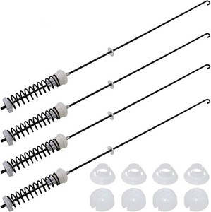 ALLOY UPGRADED W10780045 WTW4816FW2 NTW4516FW2 NTW4605EW0 NTW4516FW1 WTW4800BQ1 Washer Suspension Rods Kit 4 Pcs by Beaquicy-Washer Parts for Whirlpool Kenmore Suspension Rods RTW4516FW1,11020102310
