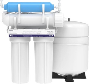 $169 Pentair OMNIFilter RO2050 Reverse Osmosis System, Premium 4-Stage Under Sink Drinking Water Filtration System, NSF Certified, 15 Gallons Per Day, Includes Tank, Faucet and Cartridges