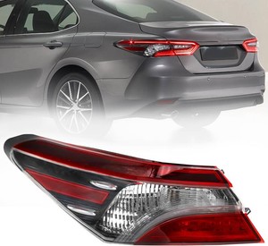 Left outer Tail Light Fit for 2021 2022 2023 Toyota Camry LESETRD, Halogen Tail Lamp Assembly Replacement (Driver Side)