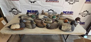 Mixed lot of 14 decoys