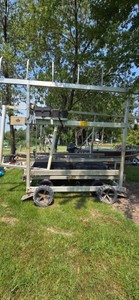 Floe VSD-4500 powered Boat Lift with canopy cover frame