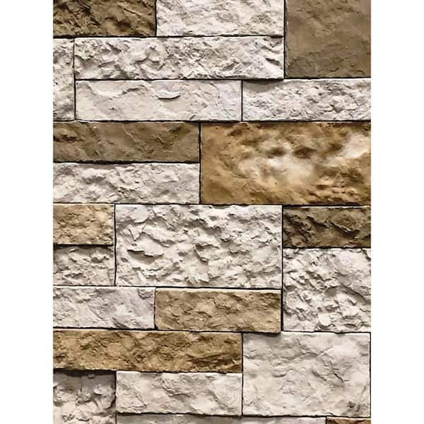 AIRSTONE Autumn Mountain Brown Cement Standard Primary Wall Tiles -16 sq. ft.