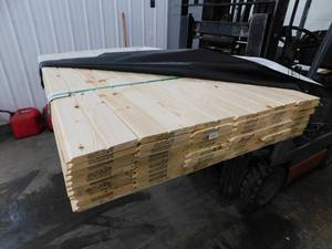 1 x 8 x 8 Ponderosa Pine #3 or better Tongue & Groove Reversible 116 WP4 - 2,240 Linear Feet