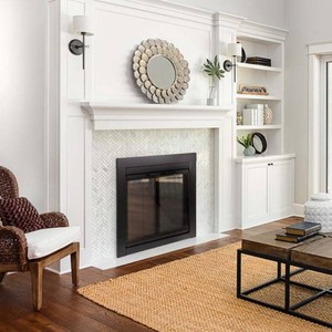 Pleasant Hearth Ascot Large Glass Fireplace Doors