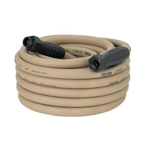 Flexzilla Colors Series 58 in. x 75 ft. 34 in. 11-12 GHT Fittings Garden Hose with Standard Grip in Brown Mulch