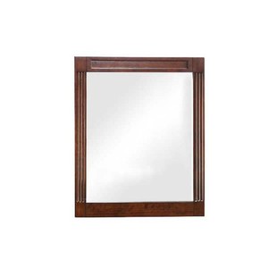 Shop Home Decorators Collection 24 in. W x 29 in. H Rectangular Wood Framed Wall Bathroom Vanity Mirror in Dark Cherry