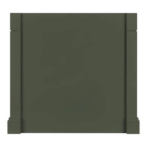 Hampton Bay Avondale 38 in. W x 34.5 in. H Kitchen Island Decorative End Panel in Fern Green