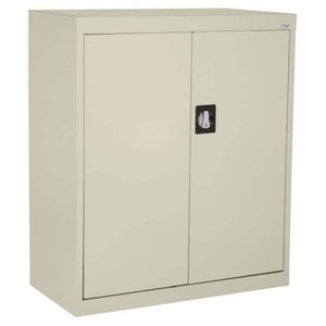 Sandusky Elite Series 36 in. W x 36 in. H x 18 in. D 22-Gauge 3-Shelf Steel Freestanding Garage Storage Cabinet in Putty