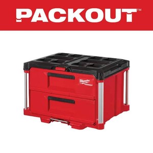 Milwaukee PACKOUT 22 in. 2-Drawer Tool Box with Metal Reinforced Corners