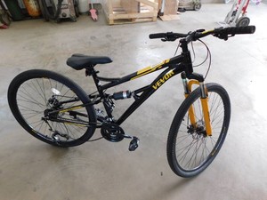 SKYSHALO Mountain Bike, Dual Disc Brakes, 29 in. MTB Bicycle with Full Dual Suspension, 24-Speeds Twist Shifting, Comfort Saddle