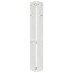 Home Fashion Technologies 28 in. x 80 in. 6-Panel Primed Solid Wood Interior Closet Bi-Fold Door