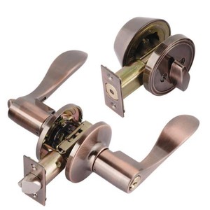 (3) TOLEDO Jaen Single Cylinder Antique Copper Handle Combo Set