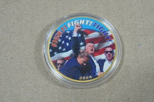 President Donald Trump Colorized Coin