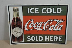 Vintage Coca-Cola Advertising Tin Sign