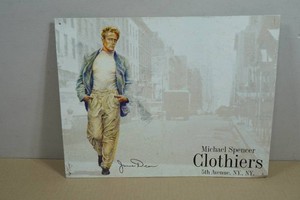 Vintage James Dean Tin Sign