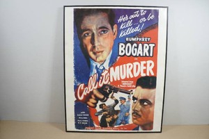 Framed Vintage Re-Release Movie Poster for 1934 Thriller Call it Murder