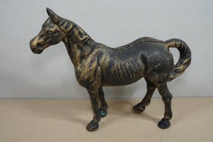 Vintage Cast Iron Horse Coin Bank