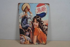 Vintage Style Metal Sign - Pepsi Cola