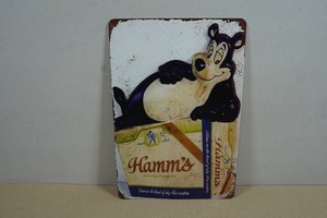 Vintage Style Metal Sign - Hamms Beer