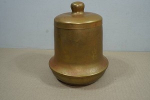 Vintage Brass Bell-Shaped Humidor