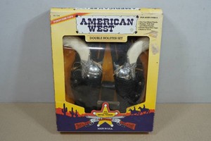 Vintage Style Tootsietoy American West Double Holster Toy Set