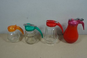 Vintage Glass Syrup Dispensers