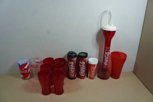 Assorted Vintage Plastic Coca-Cola Cups